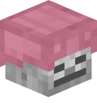 Skeleton with Leather Helmet (pink)