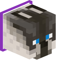 Collared Siamese Cat (purple)