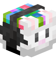 Trick or Treat Basket (black and white rabbit)