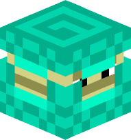 Shulker (aqua, upsidedown)