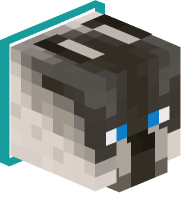 Collared Siamese Cat (cyan)