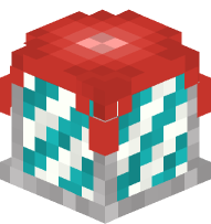 Firework Rocket (white / cyan)