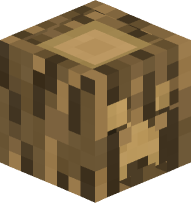 Log with Carved Creeper