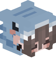 Woman in Shark Costume