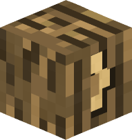 Oak Log Curly Bracket (closed)