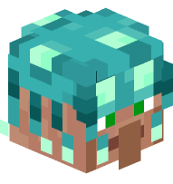 Villager with Glow Squid Hat