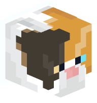 Collared Calico Cat (white)