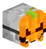 Skeleton with Pumpkin Mask