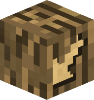 Oak Log Arrow Left Down