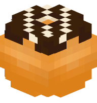 White Drizzled Donut (chocolate)