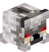 Angry Pale Wolf Plushie