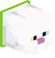 Collared White Cat (lime)