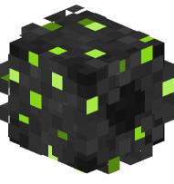 Halloween Wreath (Black, Green Ornaments)