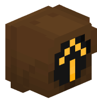 Brown Traffic Light - Straight Arrow (on)