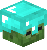 Zombie with Diamond Helmet