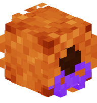 Halloween Wreath (Orange, Purple Bow)