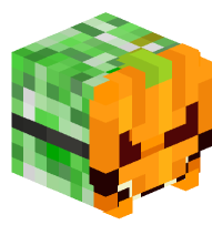 Creeper with Pumpkin Mask