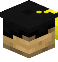 Graduation Cap (black, gold)