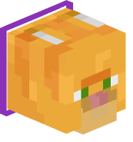 Collared Ginger Cat (purple)