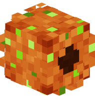 Halloween Wreath (Orange, Green Ornaments)