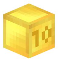 Minecraft 10 Year Anniversary Gold Block
