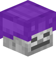 Skeleton with Leather Helmet (purple)