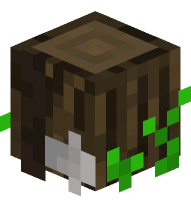 Axe on a Stump (dark oak log)