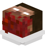 Herobrine Head on a Plate