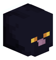 Collared Black Cat (white)