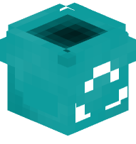 Recycling Bin (cyan, empty)