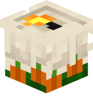 Halloween Candle (white, lit)