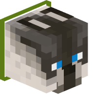 Collared Siamese Cat (green)