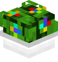 Potted Plant with Rainbow Flowers