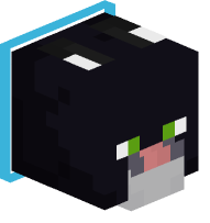 Collared Tuxedo Cat (light blue)