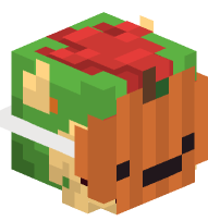 Bowser with Pumpkin Mask