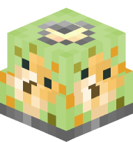 Lamp shade (lime, pufferfish)