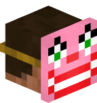 Steve with Mr. Blobby Mask