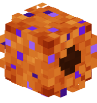 Halloween Wreath (Orange, Purple Ornaments)