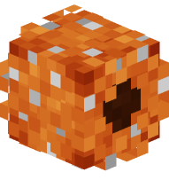 Halloween Wreath (Orange, White Ornaments)