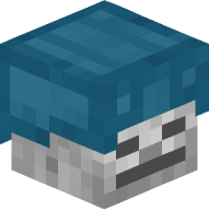 Skeleton with Leather Helmet (cyan)