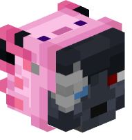 Wolf In Axolotl Costume