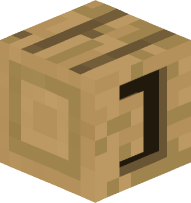 Oak Wood Square Bracket (closed)