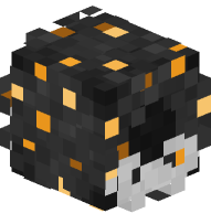 Halloween Wreath (Black, White Bow, Orange Ornaments)