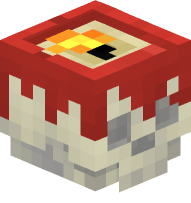 Skull Candle (Red, Lit)