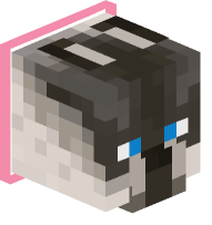 Collared Siamese Cat (pink)