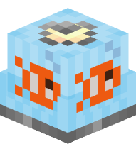 Lamp Shade (light blue, clownfish)