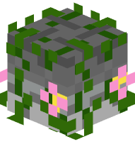 Mossy Cobblestone Block