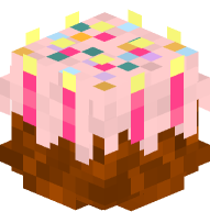 Birthday Cake (pink candles)