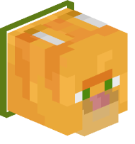 Collared Ginger Cat (green)