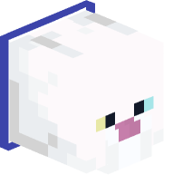 Collared White Cat (blue)